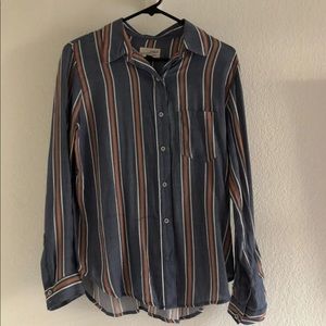 Striped Long Sleeve Blouse